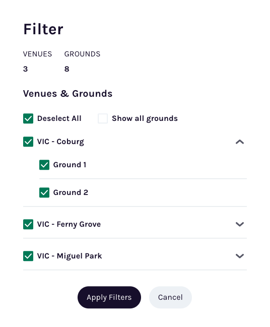 Allocating games using the Calendar View PlayHQ