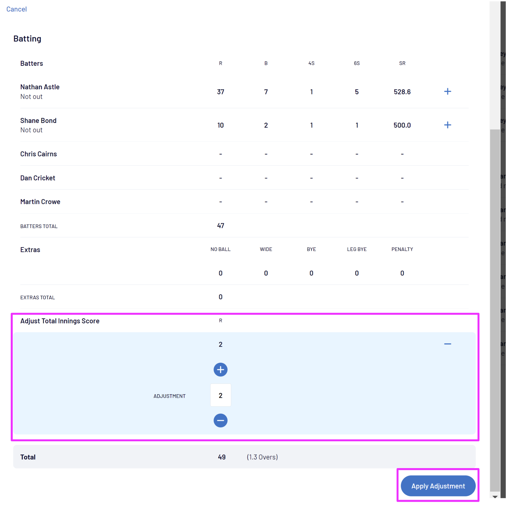 Secondary Scorer – PlayHQ