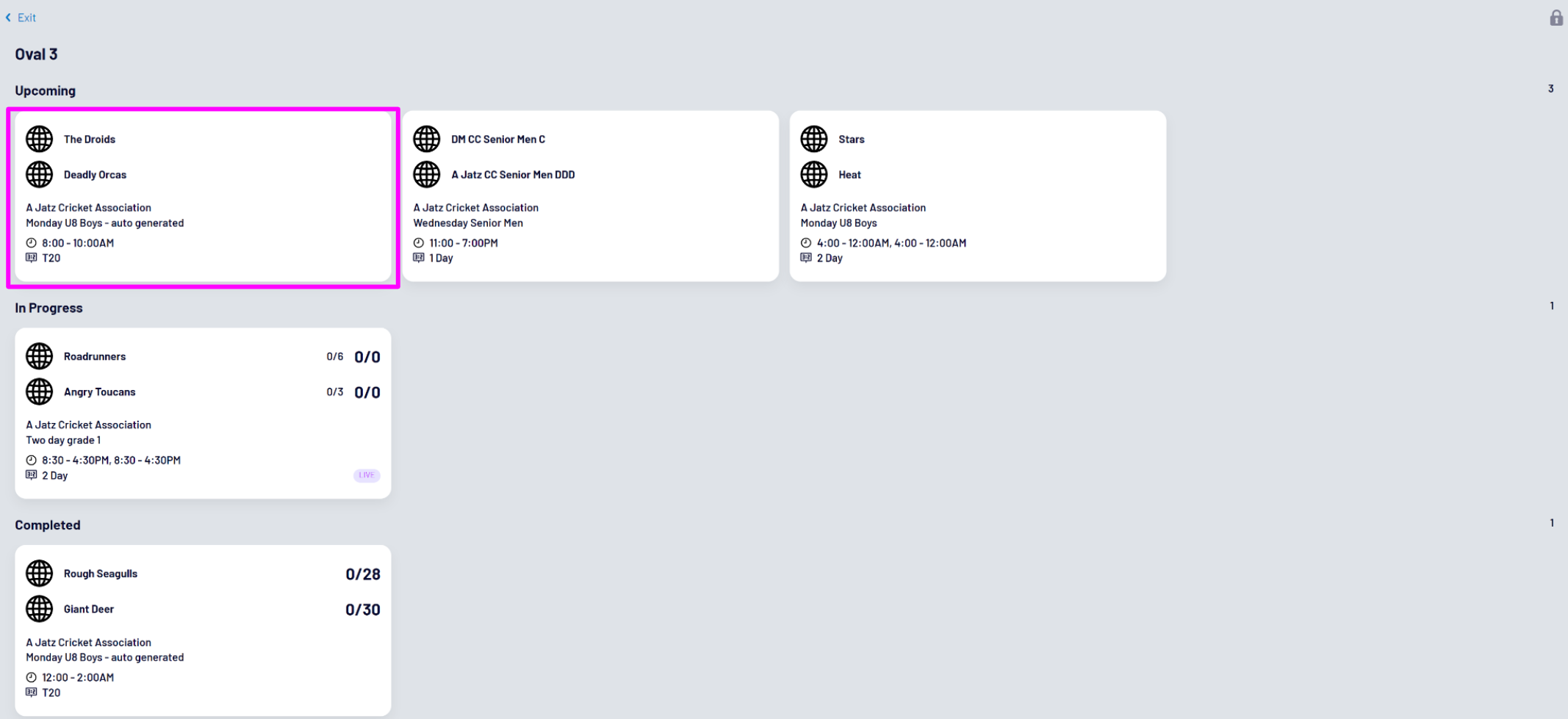 Setting up an electronic scoring session – PlayHQ